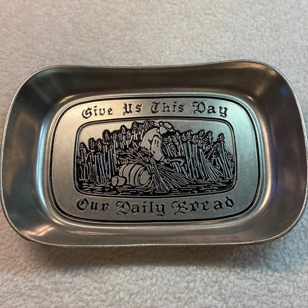 Wilton Armetale Give Us Our Daily Bread Tray New - Picture 1 of 6